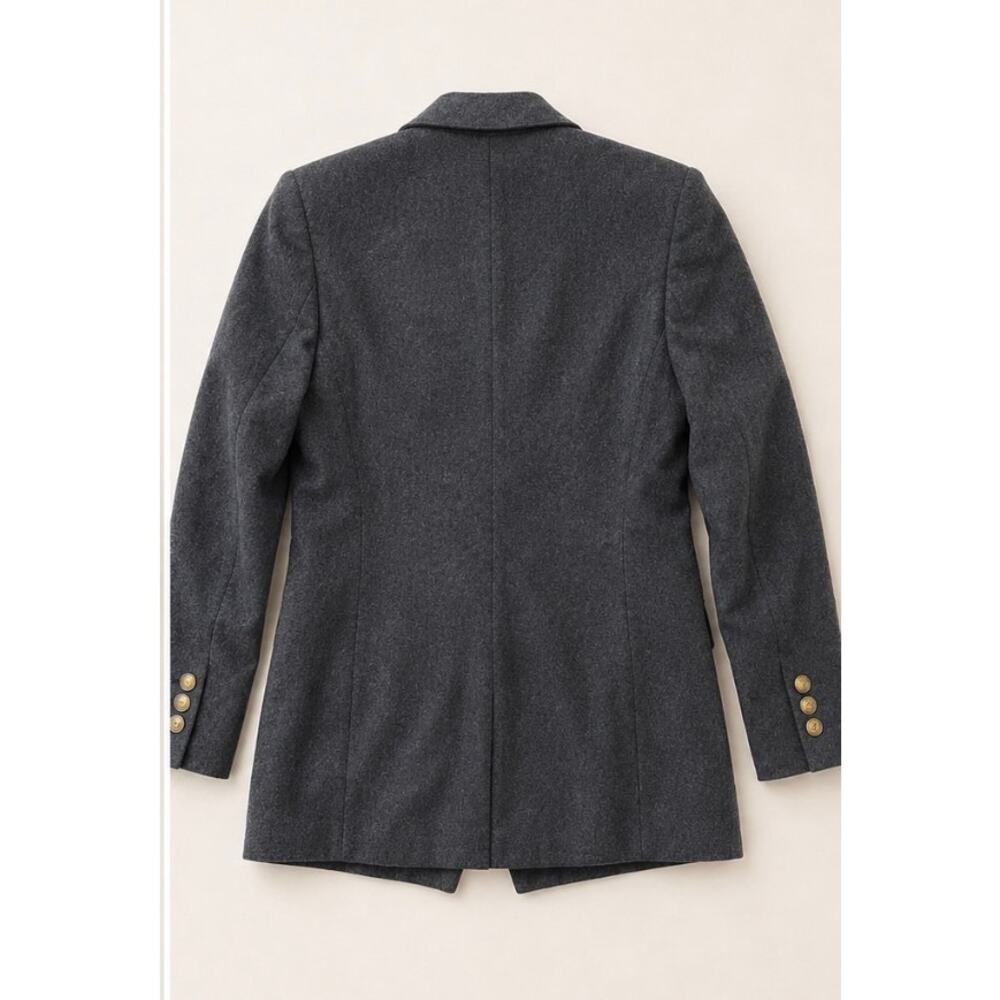 Vintage Giorgio Sant’Angelo Wool Blazer Gold Crest Buttons Old Money Paris Chic - Picture 4 of 6